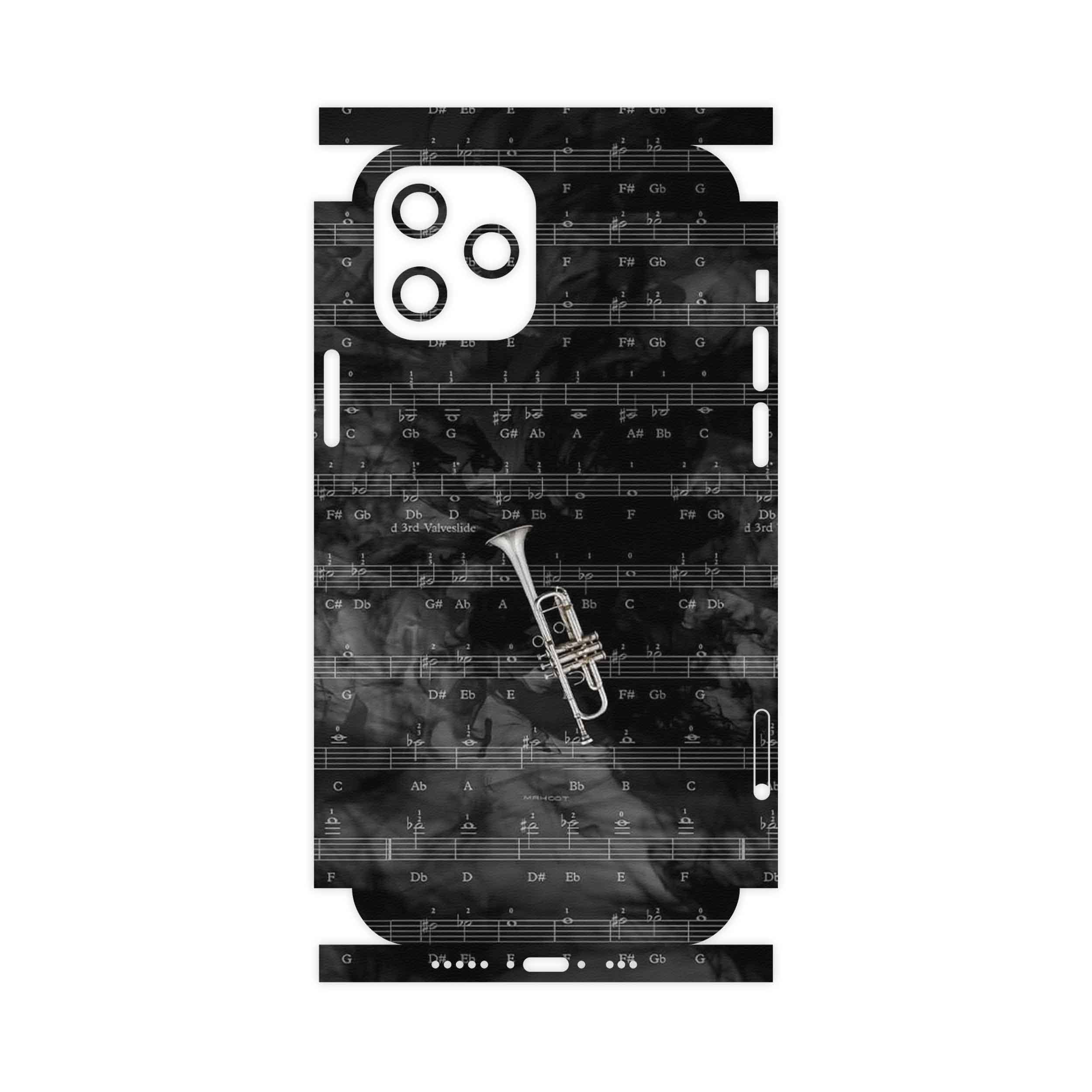 برچسب پوششی ماهوت مدل Trumpet-FullSkin مناسب برای گوشی موبایل اپل iPhone 12 Pro