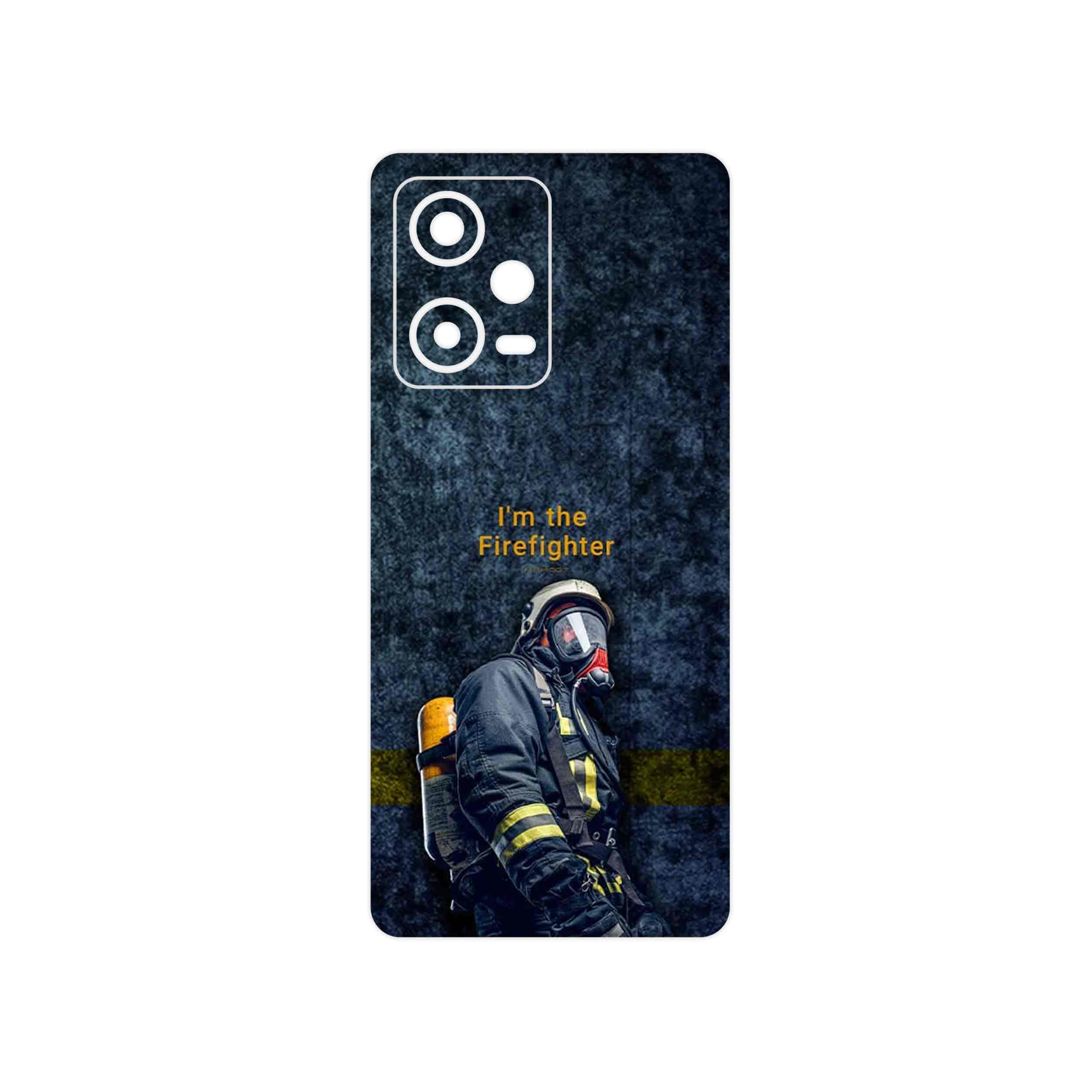 برچسب پوششی ماهوت مدل Firefighter مناسب برای گوشی موبایل شیائومی Redmi Note 12 Pro