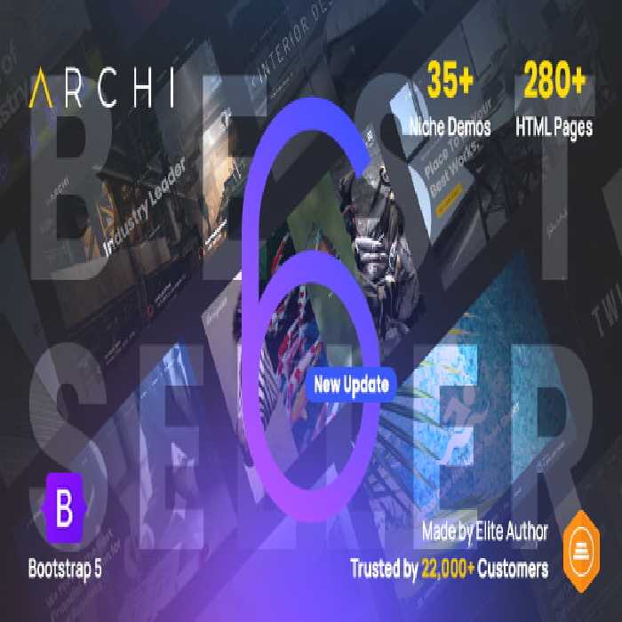 دانلود قالب HTML دکوراسیون داخلی Archi