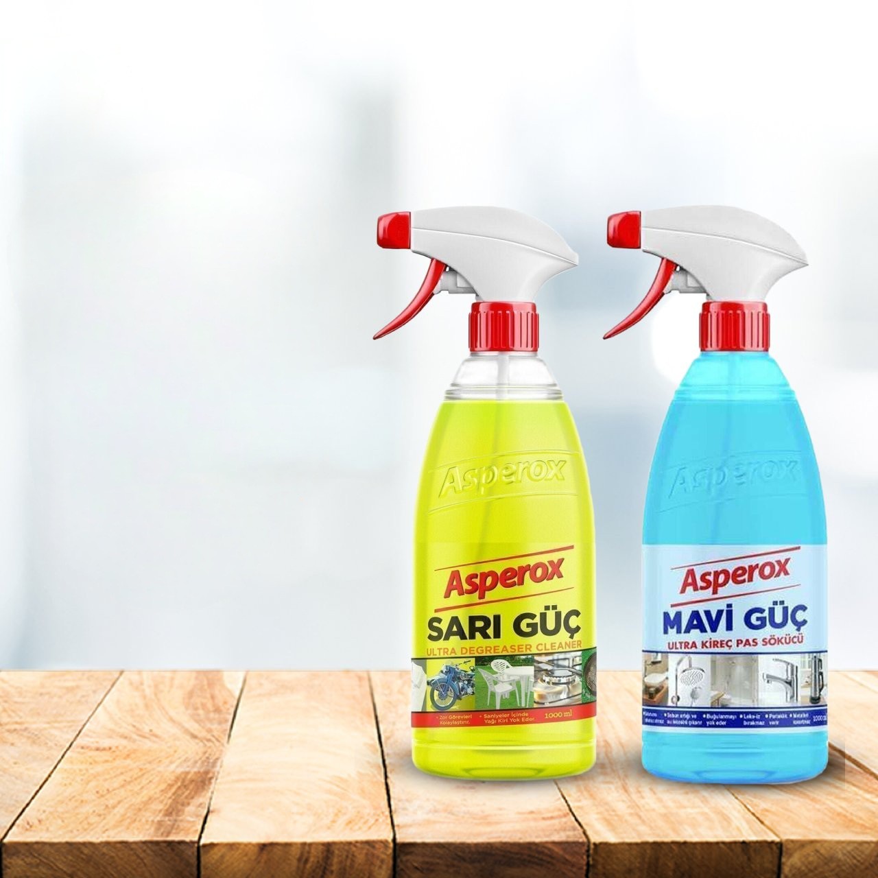 اسپری آسپروکس چربی زدا و رسوب زدا  زرد و آبی Asperox  حجم 1000ml   