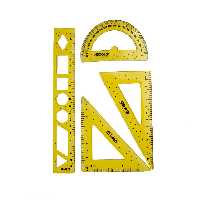 ست خط کش 4 تیکه ژله ای