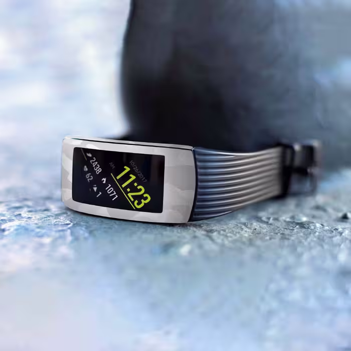 برچسب ماهوت طرح Army-Snow مناسب برای ساعت هوشمند سامسونگ Galaxy Gear Fit 2 Pro