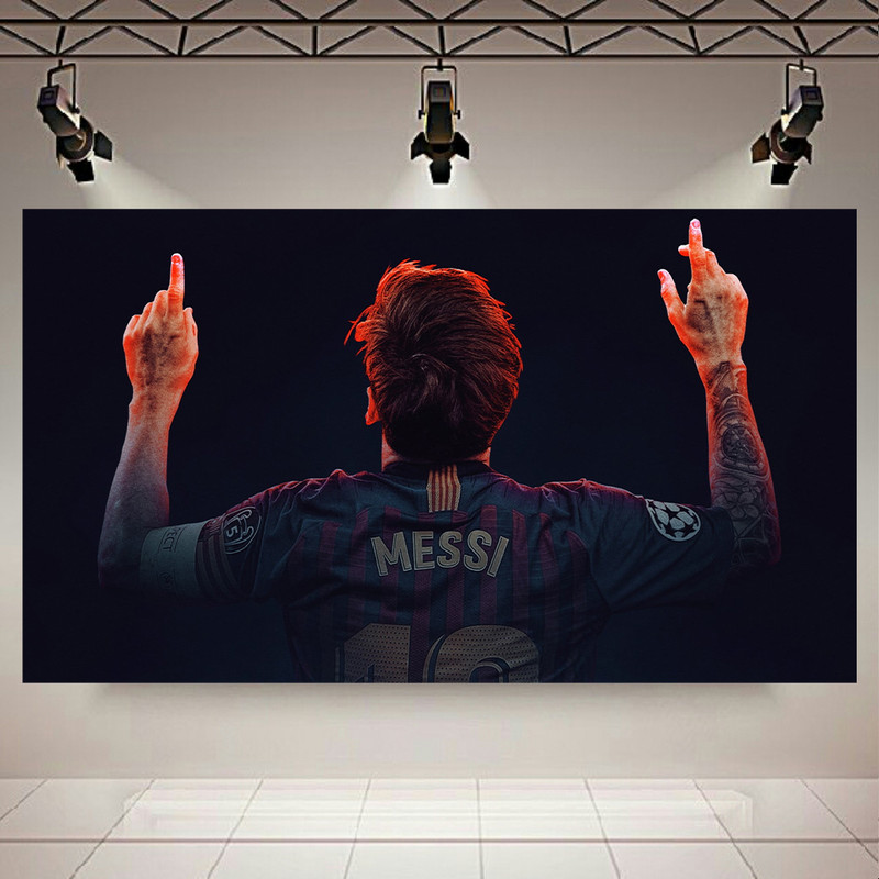 تابلو شاسی طرح فوتبال مدل لیونل مسی کد AR7820 | دنیای قاب