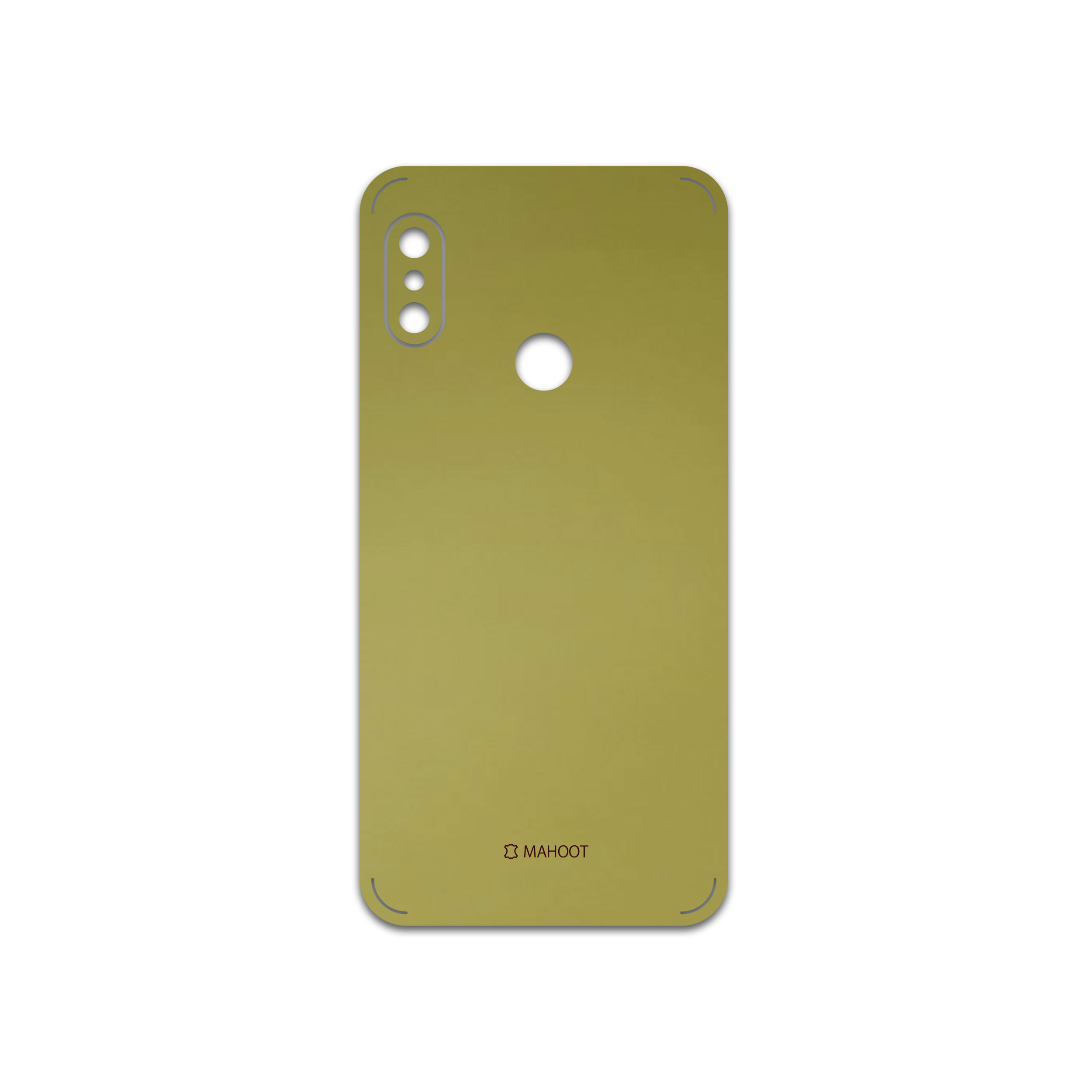 برچسب پوششی ماهوت مدل Matte-Gold مناسب برای گوشی موبایل شیائومی Redmi 6 Pro