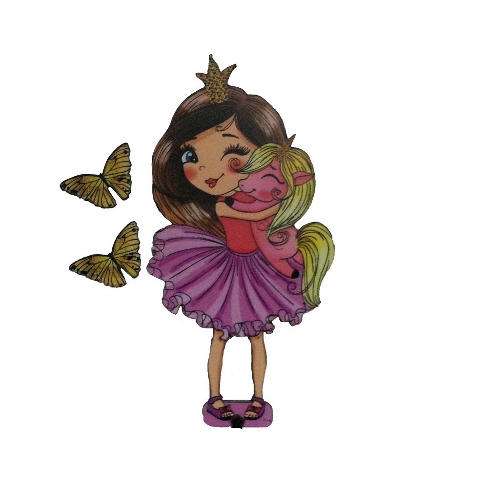 تاپر تزیین کیک بهگز مدل دختر پرنسس مجموعه 3 عددی