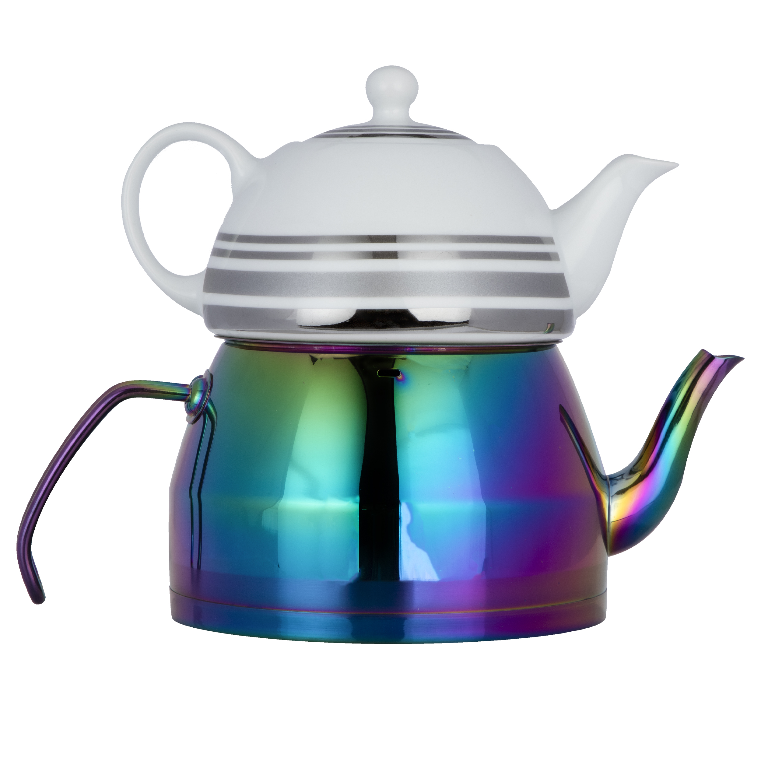 ست کتری و قوری مدل هفت رنگ کد 1611