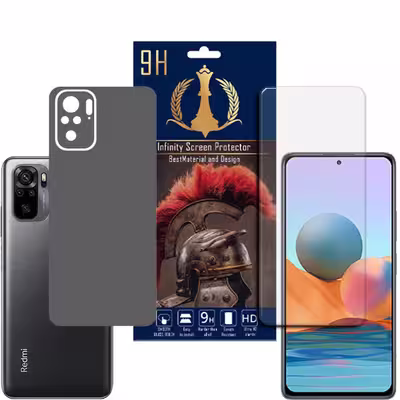 برچسب پوششی اینفینیتی مدل PRO MAX مناسب برای گوشی موبایل شیائومی REDMI NOTE 10 / REDMI NOTE 10S به همراه محافظ صفحه نمایش