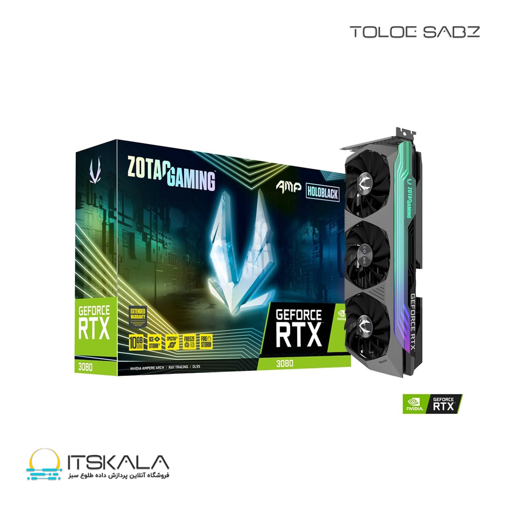 کارت گرافیک زوتک GAMING GeForce RTX3080 AMP Holo