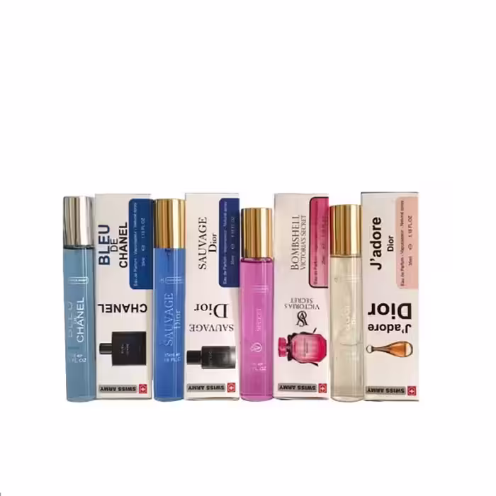 عطر جیبی مردانه سوئیس آرمی مدل اس 911 حجم 35 میلی لیتر مجموعه 4 عددی