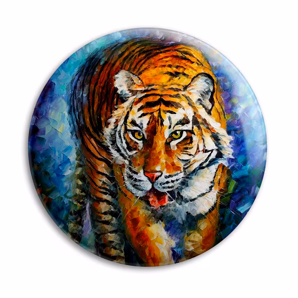 پیکسل پرمانه طرح نقاشی ببر کد pm.6036