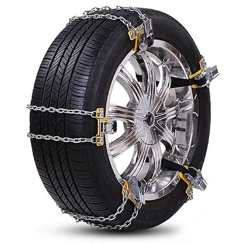 زنجیر چرخ ام وی ام x55 یخشکن دار تسمه ای قفل گیره ای بسته 6 عددی مدل ایرانی