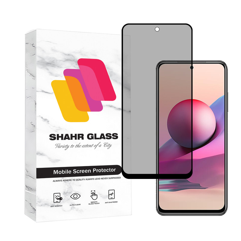 محافظ صفحه نمایش سرامیکی حریم شخصی شهر گلس مدل CERPRIVS مناسب برای گوشی موبایل  شیائومی Redmi Note 10 4G / Note 10S / Note 11 4G / Note 11s / Poco M4 Pro 4G / Poco M5s | کالا برتری