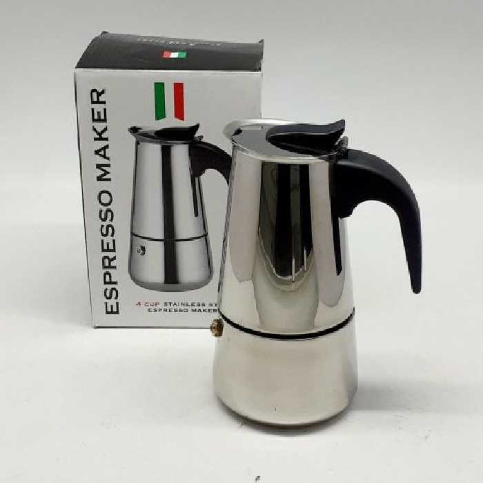 قهوه جوش 4کاپ استیل کیفیت عالی به همراه ارسال رایگان 