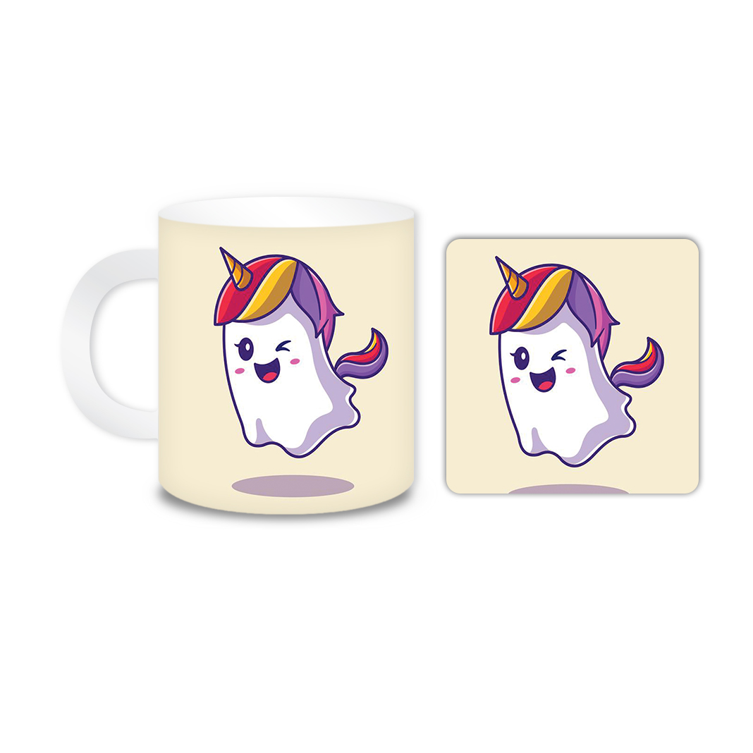 ماگ مدل یونیکورن کد 1739 به همراه زیر لیوانی