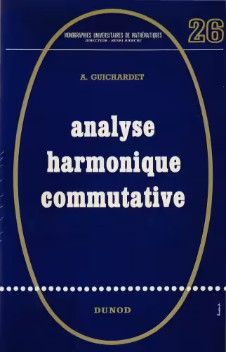 خرید و دانلود نسخه کامل کتاب Analyse harmonique commutative