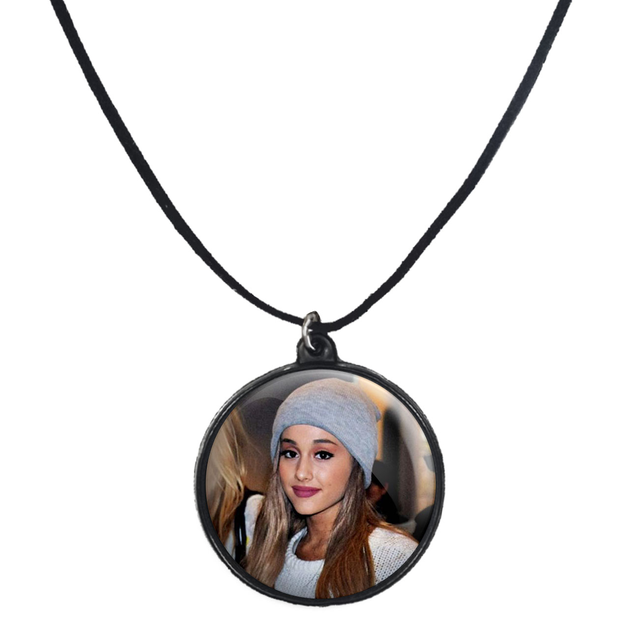 گردنبند پرمانه طرح آریانا گرانده کد pmb.2132 مدل دو طرفه