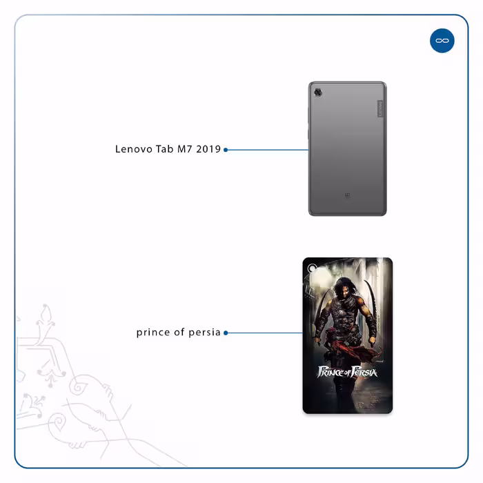 برچسب پوششی ماهوت مدل Prince of Persia مناسب برای تبلت لنوو Tab M7 2019