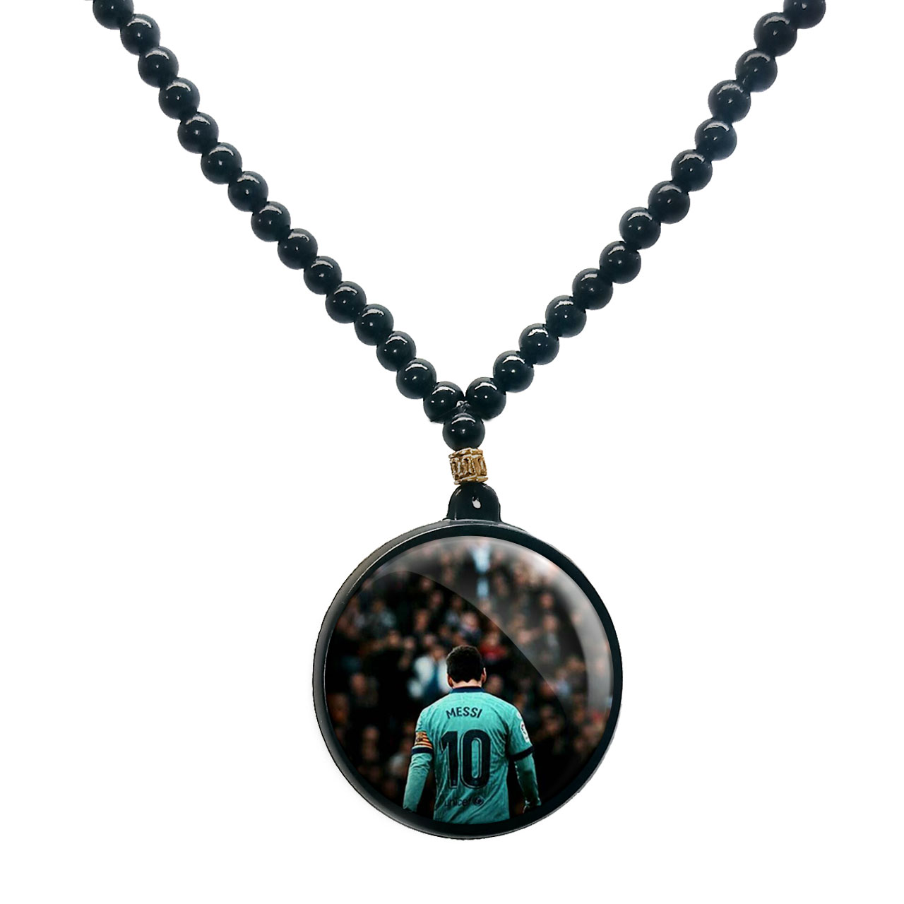 گردنبند پرمانه طرح مسی کد pmd.8744 مدل دو طرفه