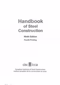 󾕇 دانلود کتاب Canadian Institute of Steel Construction, Handbook of Steel Construction, 9th ed, 2007 - دانلود کتاب های دانشگاهی