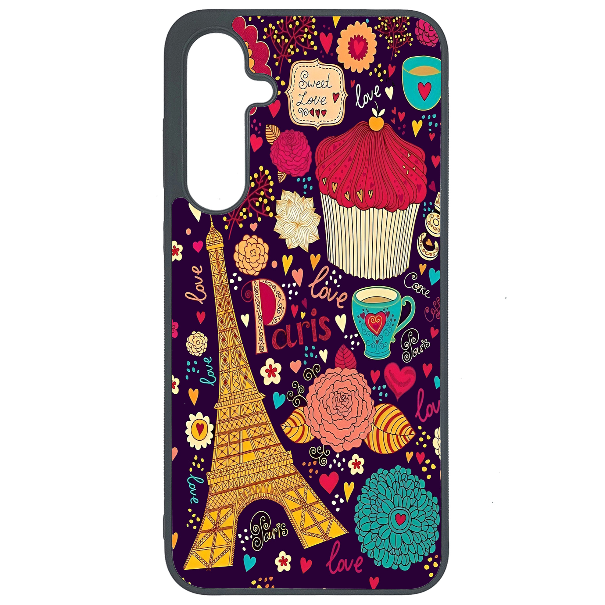 کاور طرح پاریس کد G-052 مناسب برای گوشی موبایل سامسونگ Galaxy A35 | دیجی قاب دونی
