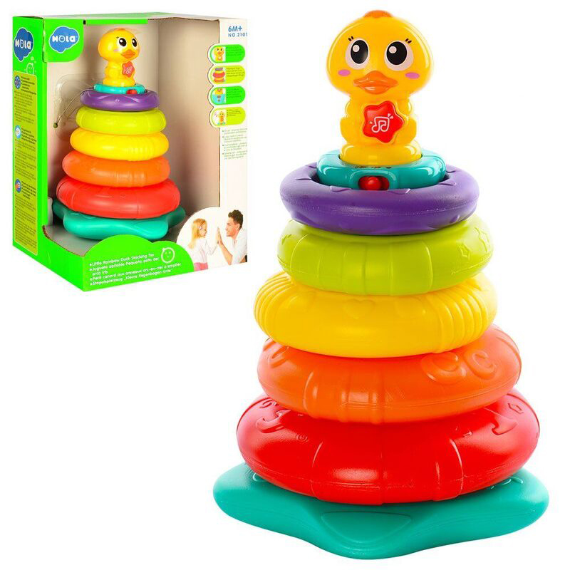 اسباب بازی حلقه موزیکال جوجه 6+ ماه Hola Toys