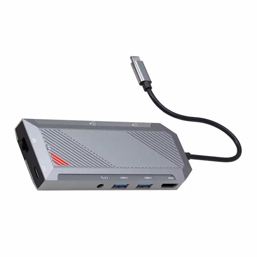 قیمت و خرید هاب USB-C نه پورت ردراگون مدل UCA-9 | یاس ارتباط