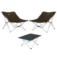 ست میز و صندلی کمپ چند رنگ کمپینگ کوچک آلومینیوم 2 اردوگاه 3 مجموعه قطعه TuruncuFil