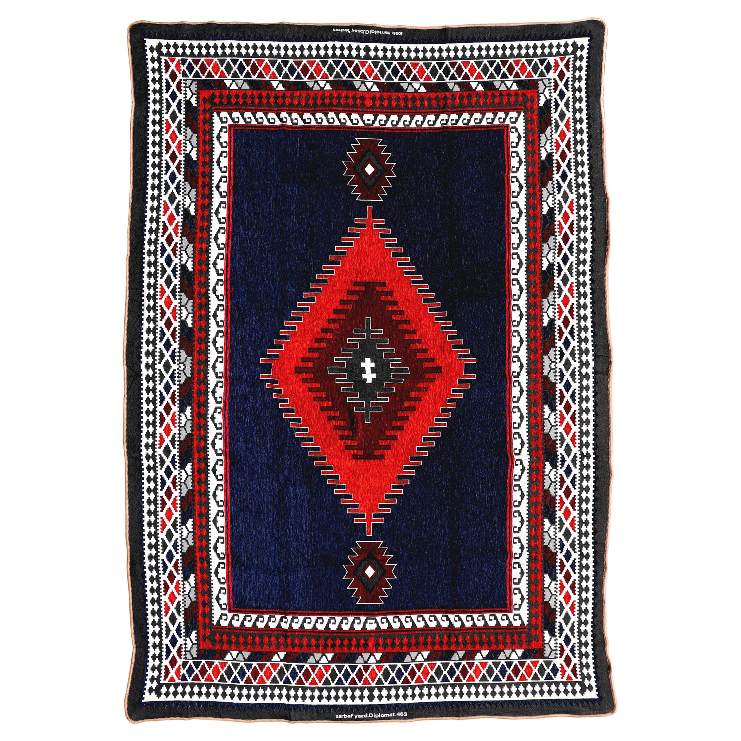 گلیم ماشینی زرباف یزد طرح دیپلمات کد 463