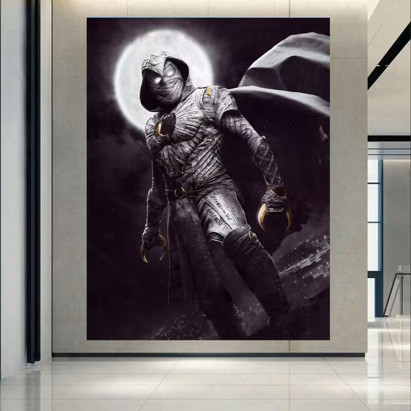 تابلو شاسی طرح سریال مدل Marvel Moon Knight 2022 کد  AR2590 | دنیای قاب