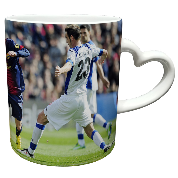 ماگ مدل دسته قلبی طرح مسی کد 8