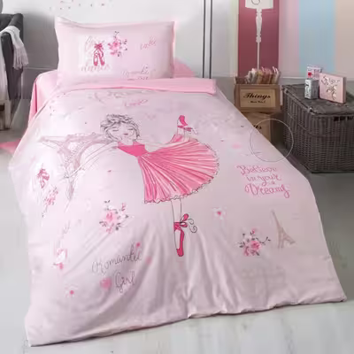 سرویس روتختی کلسی مدل Romantic Girl تک نفره دو تکه