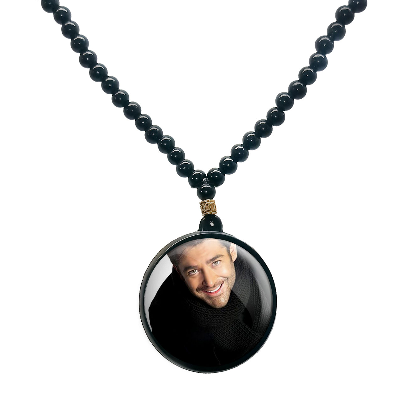 گردنبند پرمانه طرح محمد رضا گلزار کد pmd.24637 مدل دو طرفه