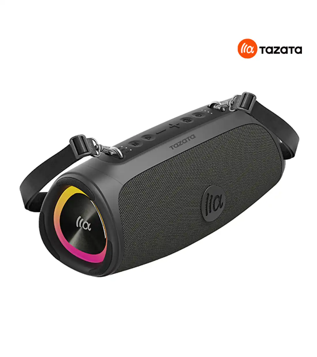 خرید اسپیکر قابل حمل تازاتا BOOMBLAST MINI Gray | صدای قوی، ضدآب، پاوربانک دار