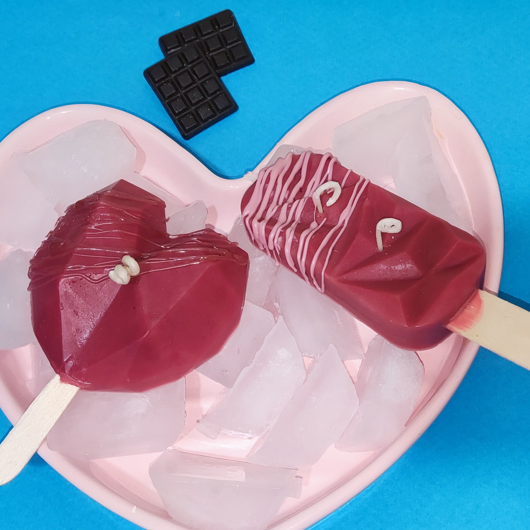 شمع بستنی یخی البالویی