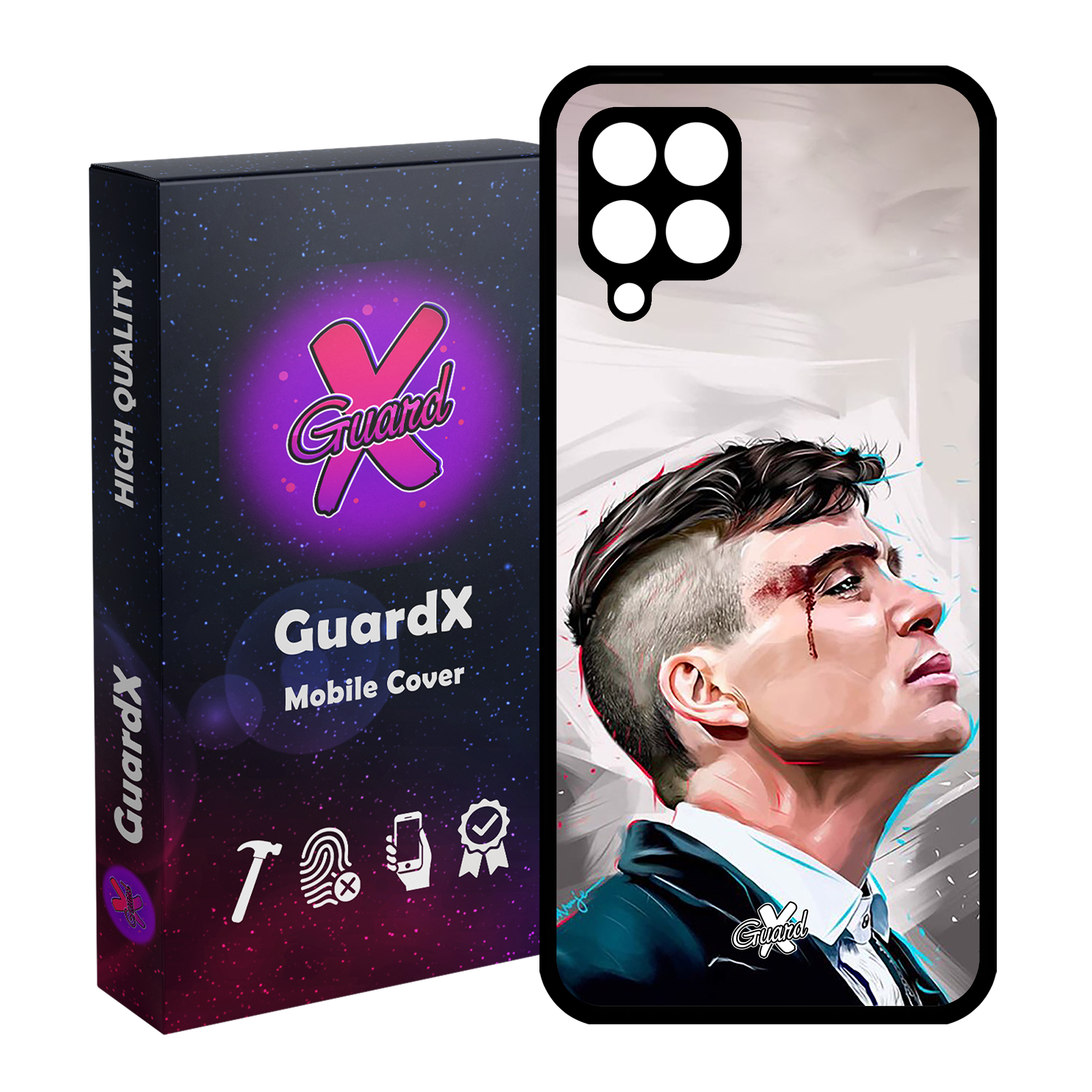 کاور گارد ایکس طرح Peaky Blinders مدل Glass10032 مناسب برای گوشی موبایل سامسونگ Galaxy A22 4G
