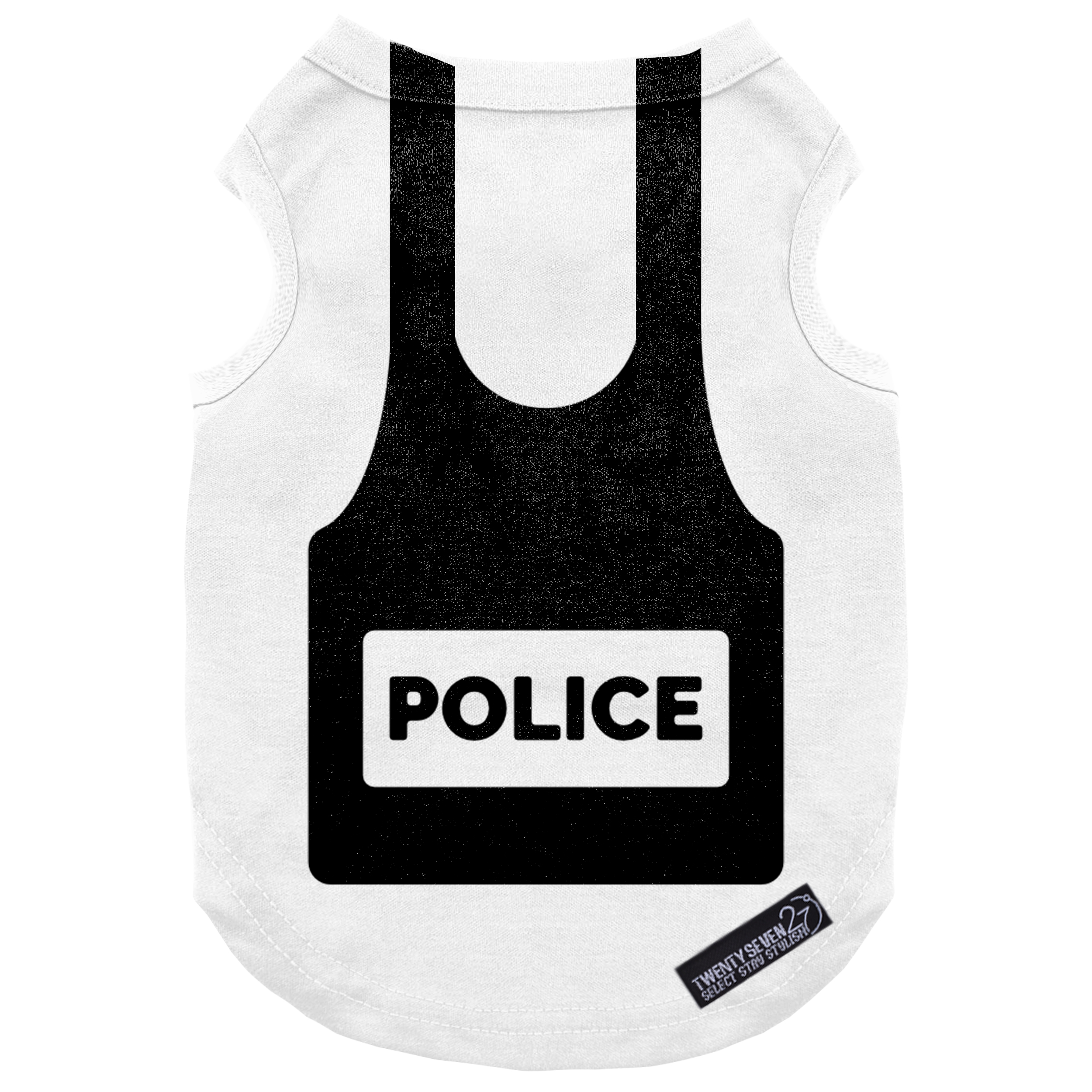 لباس سگ و گربه 27 طرح Police Rek کد MH1349 سایز XL