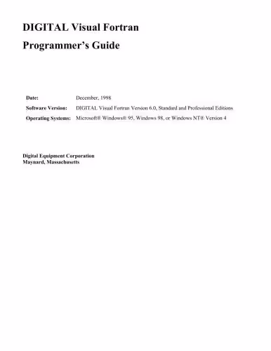 خرید و دانلود نسخه کامل کتاب Programmer’s Guide for DIGITAL Visual Fortran