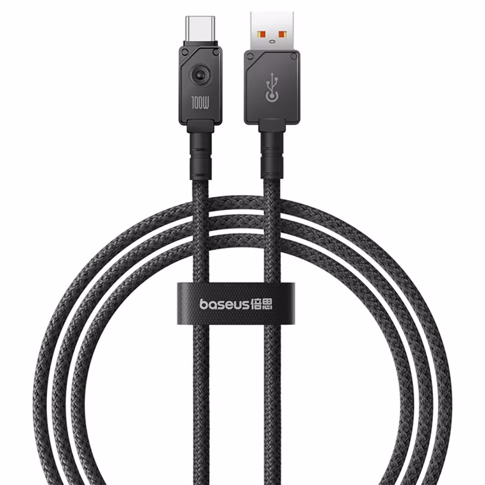 کابل شارژ USB به Type-C بیسوس مدل Unbreakable CB000050 P10355801111-00 طول 1 متر توان 100 وات