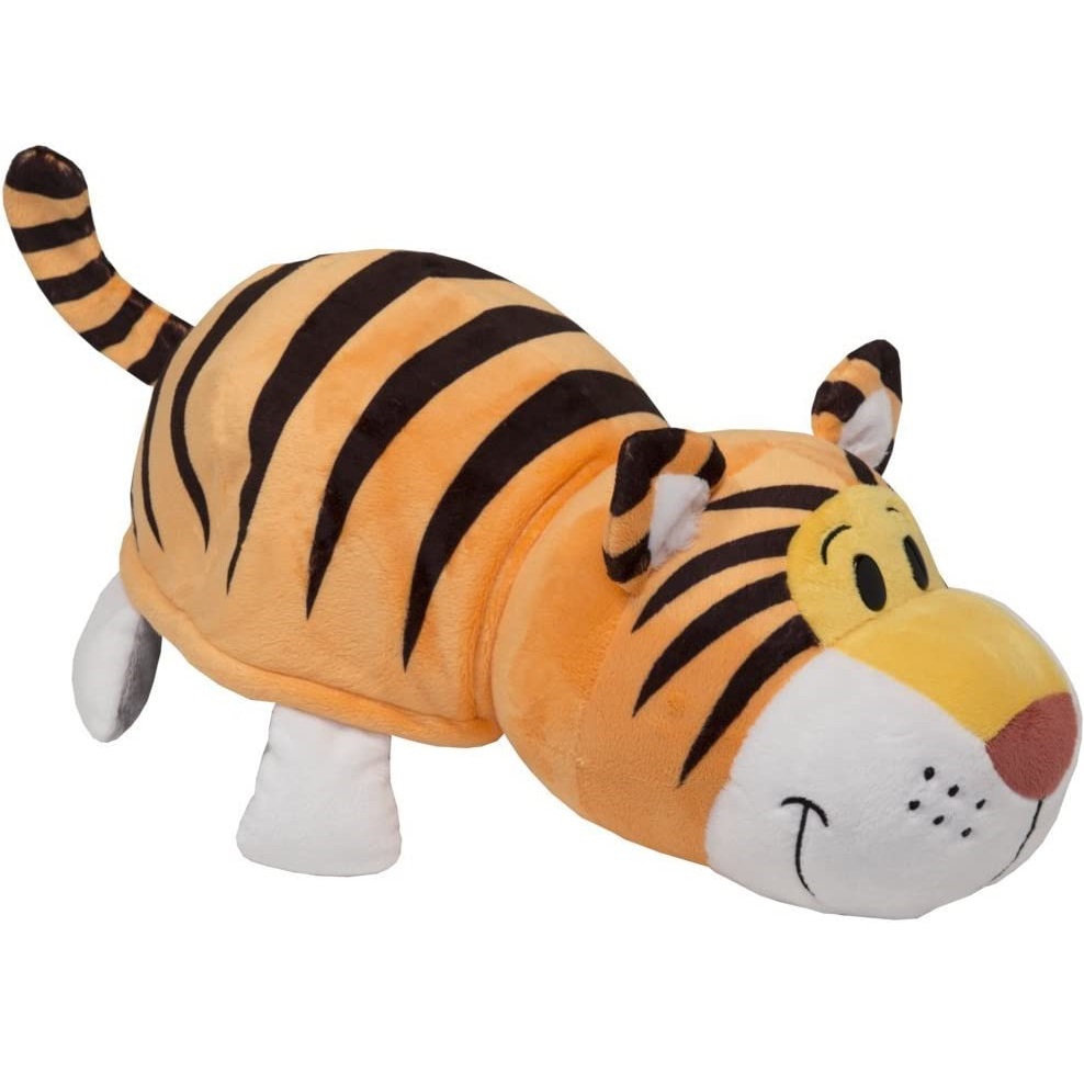 عروسک طرح ببر مدل Flipa Zoo 2 in 1 کد SZ4/134 طول 47 سانتیمتر