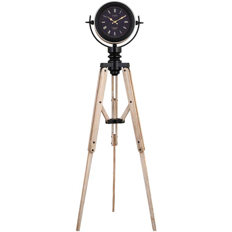 ساعت سه پايه مدرن فلزی لوتوس کد محصول: MFC-9123-RUFINO-WHITEWASH