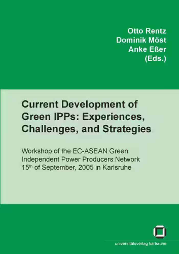 خرید و دانلود نسخه کامل کتاب Current developments of green IPPs: experiences, challenges, and strategies