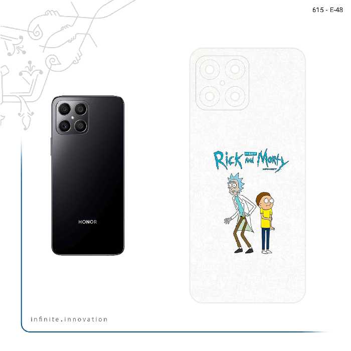 برچسب پوششی ماهوت مدل Rick and Morty مناسب برای گوشی موبایل آنر X8