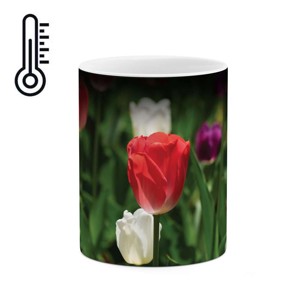 ماگ حرارتی طرح گل مدل mgh00349