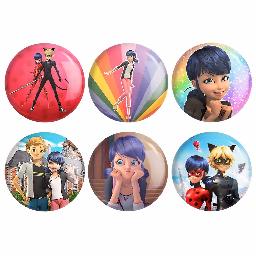 پیکسل خندالو طرح دختر کفشدوزکی کد 179A مجموعه 6 عددی