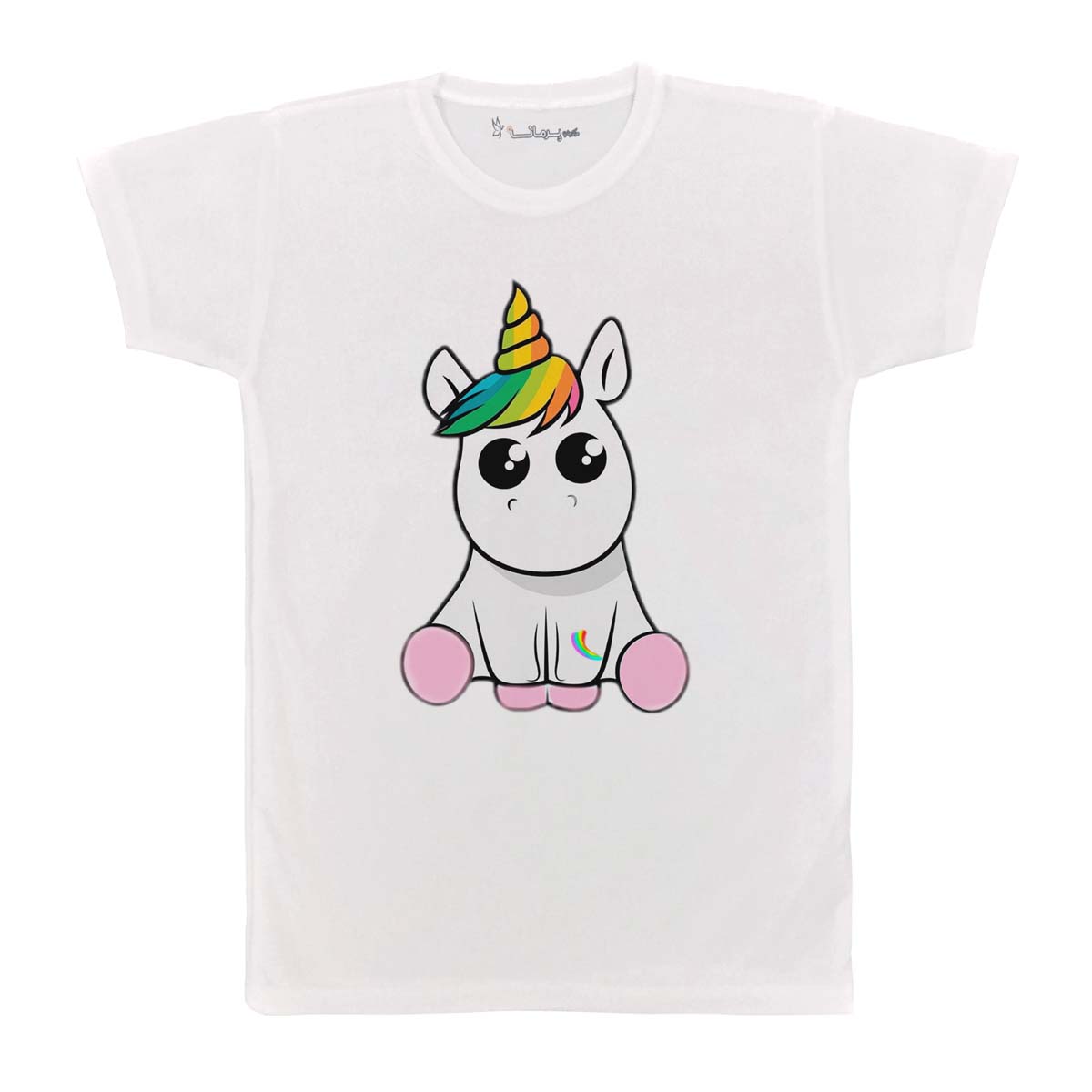 تی شرت بچگانه پرمانه طرح Unicorn کد pmt.3114