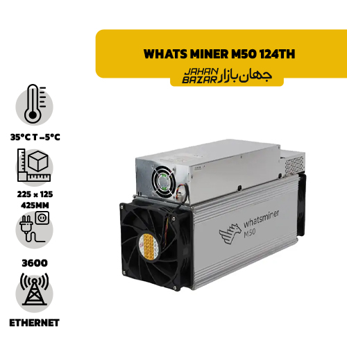 ماینر واتس ماینر Whats Miner M50 124Th
