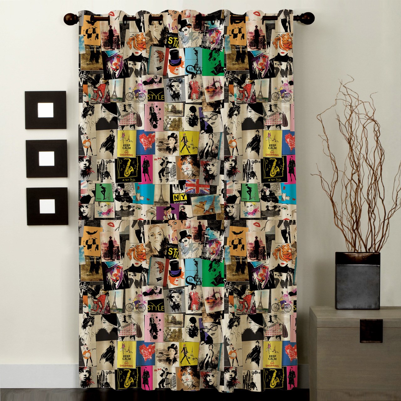 پرده رنس مدل C1-50082 ارتفاع 290 سانتی متر