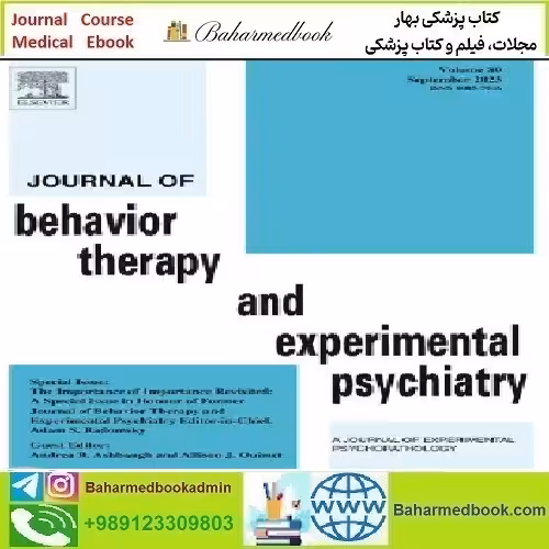 Journal of Behavior Therapy and Experimental Psychiatry Volum