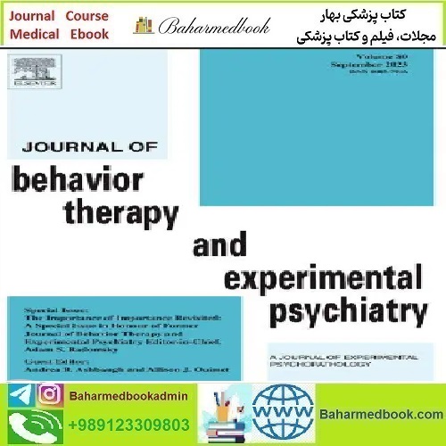 Journal of Behavior Therapy and Experimental Psychiatry Volum