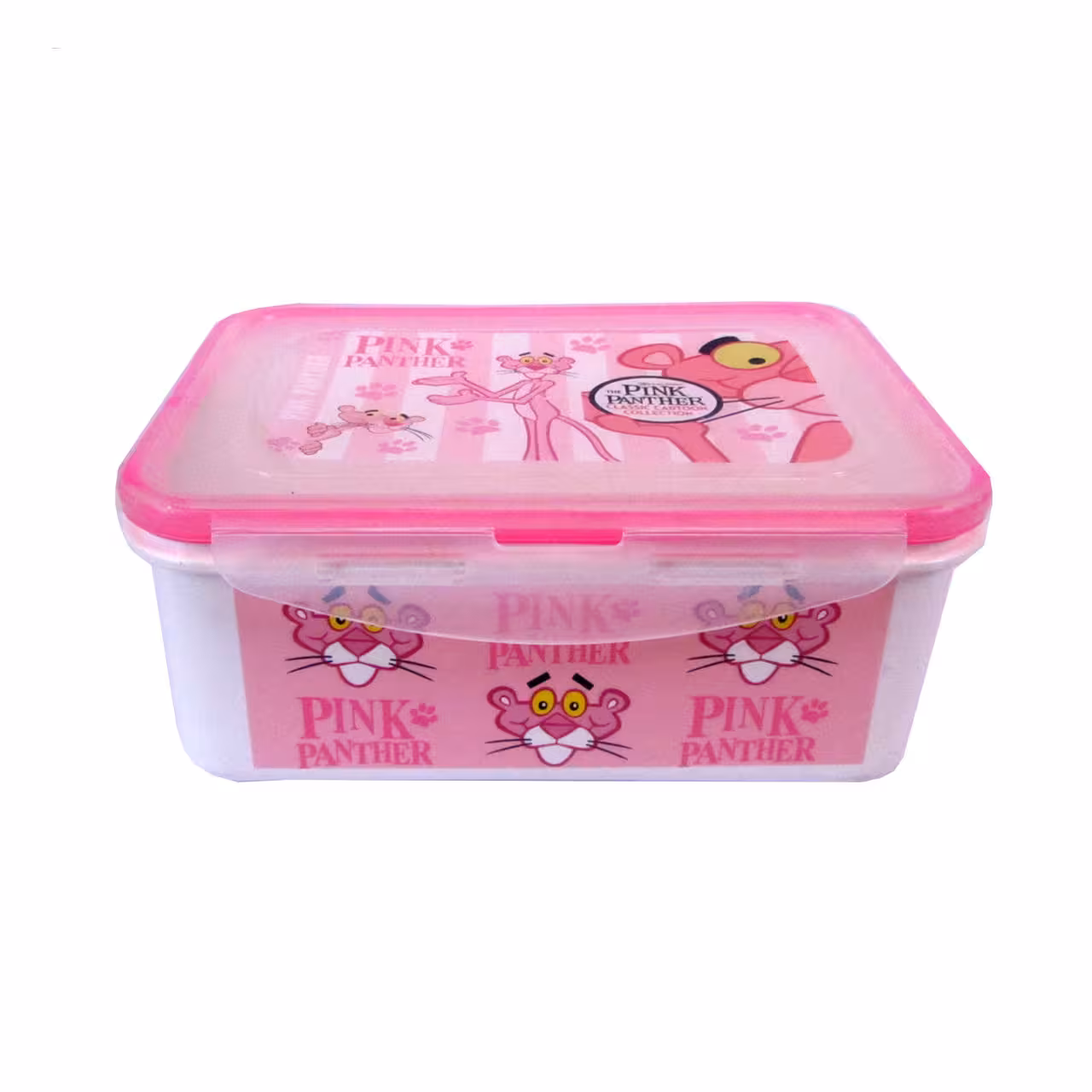 ظرف نگهدارنده غذای کودک طرح پلنگ صورتی کد P-359